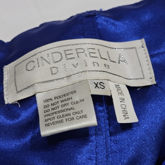 Cinderella Divine ✦ Strapless Mini Dress ✦ Sweetheart Sequin Bust & Wire Hem XS - Picture 13 of 17